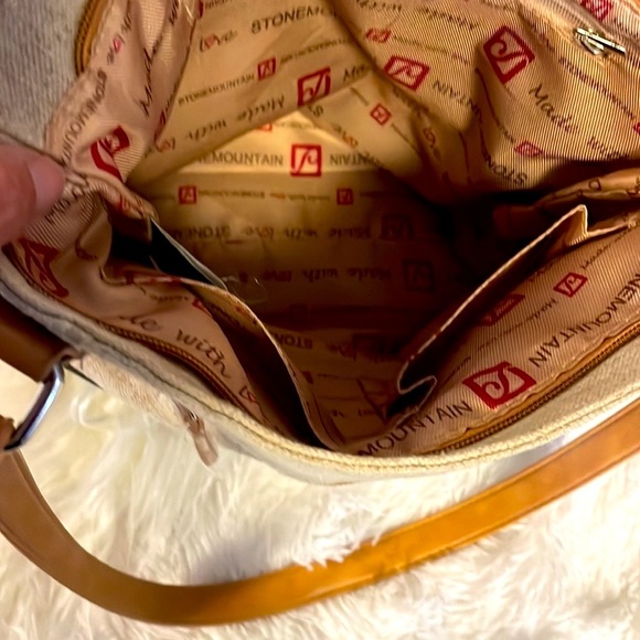 Stone Mountain Spectator Tote Bag Black and Tan Cloth - Picture 7 of 8